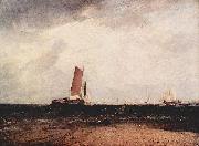 Joseph Mallord William Turner Fischen am Blythe-sand, die Flut setzt ein oil painting on canvas